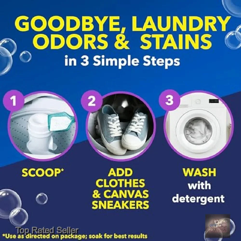 Versatile Odor Stain Remover Powder Laundry Booster 5 lb Container